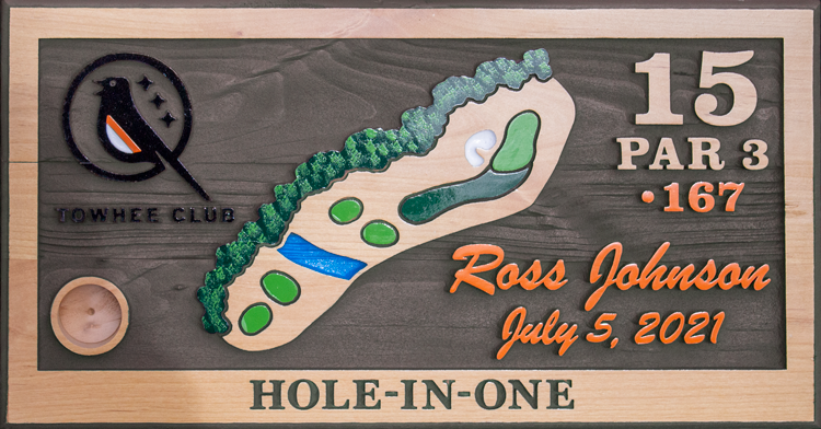 Alder Hole-In-One Plaque