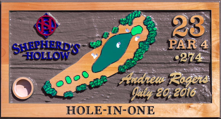 Cherry Hole-In-One Plaque