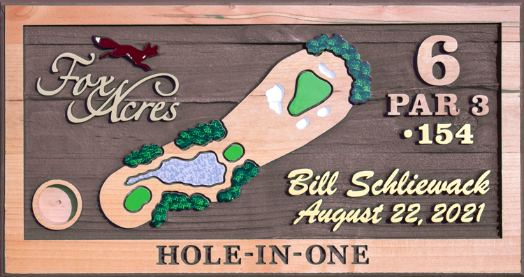 Alder Hole-In-One Plaque